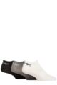 Mens and Women's 3 Pair Reebok Essentials Recycled Trainer Socks - White / Grey / Black