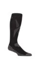 Mens and Ladies 1 Pair Reebok Technical Recycled Long Technical Compression Running Socks - Black