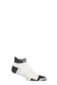 Mens and Ladies 1 Pair Reebok Technical Cotton Ankle Technical Yoga Socks - White / Black