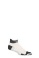 Mens and Women's 1 Pair Reebok Technical Cotton Ankle Technical Yoga Socks - White / Black