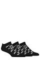 Mens and Women's 3 Pair Reebok Essentials Cotton Trainer Socks - Black