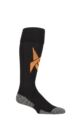 Mens and Ladies 1 Pair Reebok Technical Recycled Long Technical Football Socks - Black