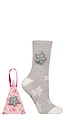 Women's 1 Pair SOCKSHOP Wildfeet Gift Boxed Novelty Fluffy Lounge Socks - Snowflake