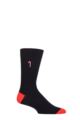 Mens and Ladies 1 Pair Happy Socks Candy Cane Embroidery Socks - Multi