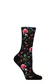 Women's 1 Pair SOCKSHOP RHS Royal Horticultural Society Patterned Socks - Black