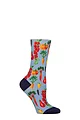 Women's 1 Pair SOCKSHOP RHS Royal Horticultural Society Patterned Socks - Lilac