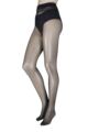 Ladies 1 Pair Trasparenze Rosy 20 Denier Silky Sheer Tights - Black