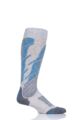 Mens 1 Pair UYN All Mountain Ski Socks - Light Grey