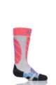 Boys and Girls 1 Pair UYN Junior Ski Socks - Light Grey