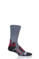 Mens 1 Pair UYN Outdoor Explorer Mid Length Socks - Grey