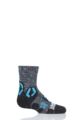 Boys and Girls 1 Pair UYN Junior Outdoor Explorer Socks - Turquoise
