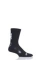 Mens 1 Pair UYN Cycling Merino Wool Socks - Black