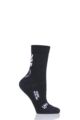 Ladies 1 Pair UYN Cycling Merino Wool Socks - Black