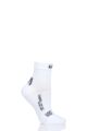 Ladies 1 Pair UYN Low Cut Trainer Socks - White