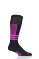 Mens and Ladies 1 Pair Thorlos Ultra Thin Light Weight Ski Socks - Schuss Pink
