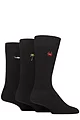 Mens 3 Pair SOCKSHOP Wildfeet Embroidered Socks - Crab / Tree / Shark