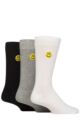 Mens 3 Pair SOCKSHOP Wildfeet Embroidered Socks - Smiles