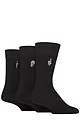 Mens 3 Pair SOCKSHOP Wildfeet Embroidered Socks - Snake / Skull / Dagger