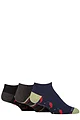 Mens 3 Pair SOCKSHOP Wildfeet Novelty Cotton Trainer Socks - Chillies