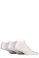Mens 3 Pair SOCKSHOP Wildfeet Plain Cotton Trainer Socks - White