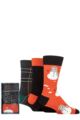 Mens 3 Pair SOCKSHOP Wildfeet Winter Wonderland Christmas Gift Boxed Socks - Snowman