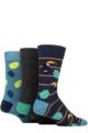 Mens 3 Pair Wild Feet Novelty Patterned Cotton Socks - Toucan