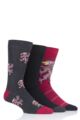 Mens 3 Pair SOCKSHOP Wildfeet Griffin Novelty Cotton Socks - Multi