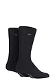 Mens 2 Pair Glenmuir Dunbar Cushioned Golf Socks - Black