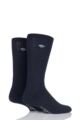 Mens 2 Pair Glenmuir Dunbar Cushioned Golf Socks - Navy