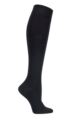 Girls and Boys 1 Pair SOCKSHOP Plain Bamboo Knee High Socks with Comfort Cuff and Smooth Toe Seams - Black