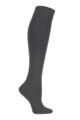 Girls and Boys 1 Pair SOCKSHOP Plain Bamboo Knee High Socks with Comfort Cuff and Smooth Toe Seams - Grey