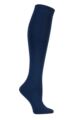 Girls and Boys 1 Pair SOCKSHOP Plain Bamboo Knee High Socks with Comfort Cuff and Smooth Toe Seams - Navy