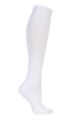 Girls and Boys 1 Pair SOCKSHOP Plain Bamboo Knee High Socks with Comfort Cuff and Smooth Toe Seams - White