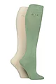 Women's 2 Pair Elle Plain Bamboo Knee Highs - Forager