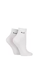 Women's 2 Pair Elle Bamboo Anklet Socks - White