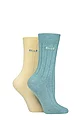 Women's 2 Pair Elle Ribbed Bamboo Boot Socks - Storm