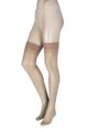 Ladies 1 Pair Trasparenze Sara 20 Denier Silky Stockings - Playa