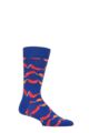 Mens and Ladies 1 Pair Happy Socks Sausage Socks - Multi