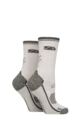 Women's 2 Pair Storm Bloc with BlueGuard Hiking Socks - Stone / Charcoal