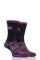 Women's 2 Pair Storm Bloc with BlueGuard Aerobic Socks - Black
