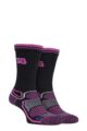 Women's 2 Pair Storm Bloc with BlueGuard Aerobic Socks - Black