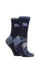Women's 2 Pair Storm Bloc with BlueGuard Aerobic Socks - Navy / Blue