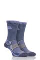 Women's 2 Pair Storm Bloc with BlueGuard Aerobic Socks - Lilac