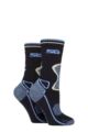 Women's 2 Pair Storm Bloc with BlueGuard Wool Blend Socks - Navy / Blue