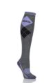Ladies 1 Pair Storm Bloc with BlueGuard Equestrian Long Cotton Socks - Charcoal