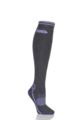 Ladies 1 Pair Storm Bloc with BlueGuard Equestrian Long Wool Blend Socks - Charcoal