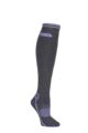 Women's 1 Pair Storm Bloc with BlueGuard Equestrian Long Wool Blend Socks - Charcoal
