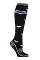Women's 1 Pair Storm Bloc BlueGuard Patterdale Plain Patterned and Argyle Cotton Long Leg  Equestrian Socks - Hearts Black / Purple