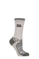 Women's 1 Pair Storm Bloc with BlueGuard Oakvale Cotton Aerobic Hiking Socks - Stone / Charcoal