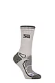 Women's 1 Pair Storm Bloc with BlueGuard Oakvale Cotton Aerobic Hiking Socks - Stone / Charcoal